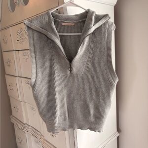 Olivaceous Gray Sleeveless Tank Top